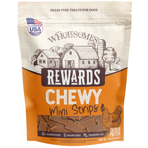 Wholesomes™ Rewards Chewy Chicken Mini Strips 7 oz. Dog Treats