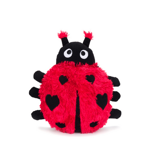 fabdog Fluffy Ladybug Dog Toy