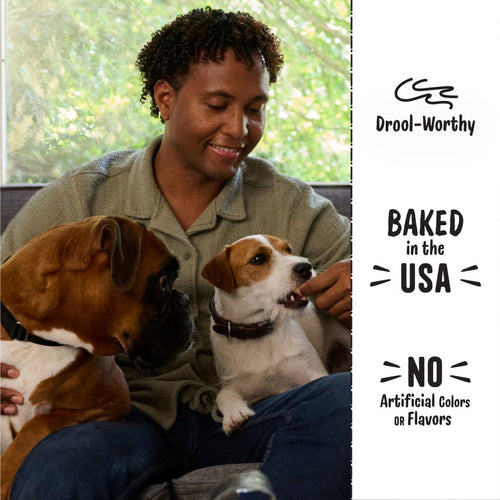 Three Dog Bakery Cookies with Carob Flavored Chips Dog Treats