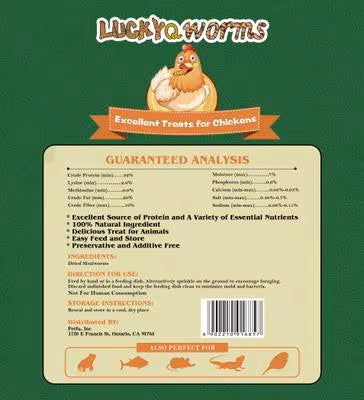 Lucky Q Worms Dried Mealworms