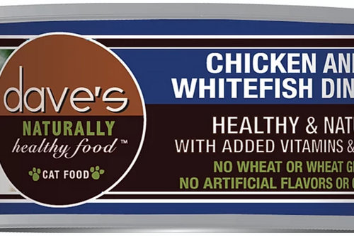 Dave’s Naturally Healthy Grain Free Canned Cat Food Chicken & Whitefish Dinner