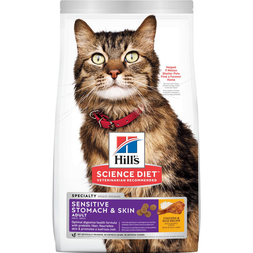 Hill's® Science Diet® Adult Sensitive Stomach & Skin Cat Food (15.5-lb)