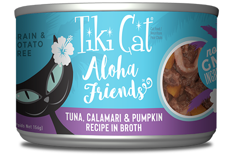 Tiki Cat Aloha Friends Grain Free Tuna with Calamari and Pumpkin Cat Food