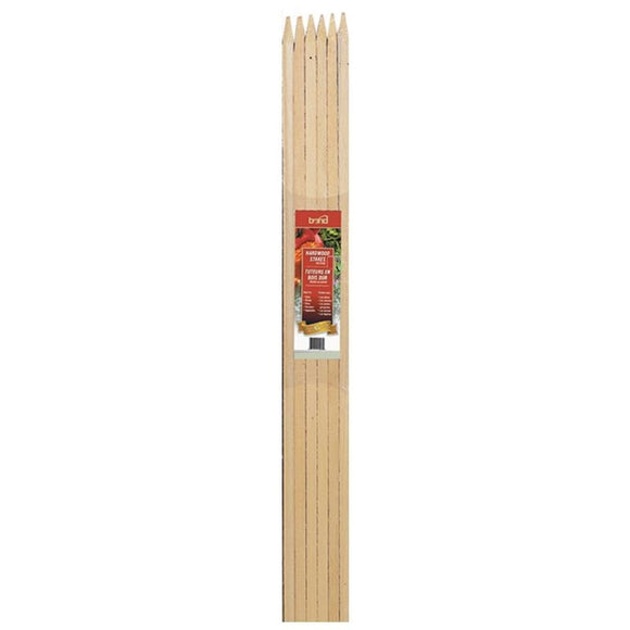 PACKAGED HARDWOOD STAKES (6 FOOT/6 PACK, NATURAL)