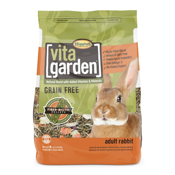 HIGGINS VITA GARDEN NATURAL BLEND ADULT RABBIT (4 LB)